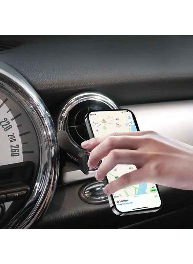 Red Blue ABS Dashboard Phone Stand For MINI Cooper 2014 Models With 360 Rotation Slip Grip One Hand Installation - Image 1